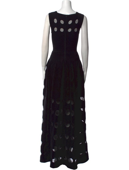 Alaïa Polka Dot Print Long Dress
