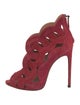 Alaïa Suede Cutout Accent Sandals