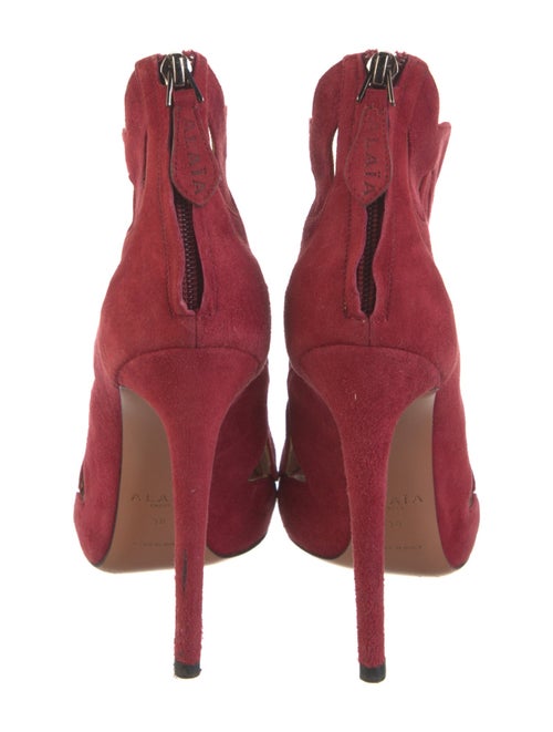 Alaïa Suede Cutout Accent Sandals