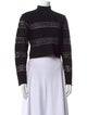 Alaïa Wool Mock Neck Crop Top