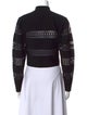 Alaïa Wool Mock Neck Crop Top