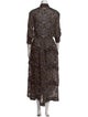 Alaïa Lace Pattern Long Dress