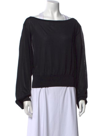 Alaïa Bateau Neckline Long Sleeve Sweatshirt