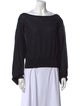 Alaïa Bateau Neckline Long Sleeve Sweatshirt