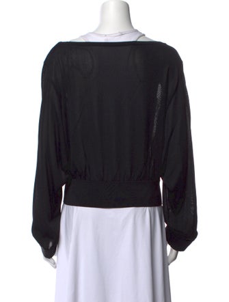 Alaïa Bateau Neckline Long Sleeve Sweatshirt