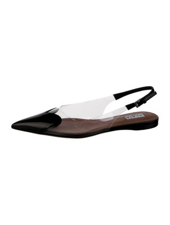 Alaïa Leather Slingback Flats