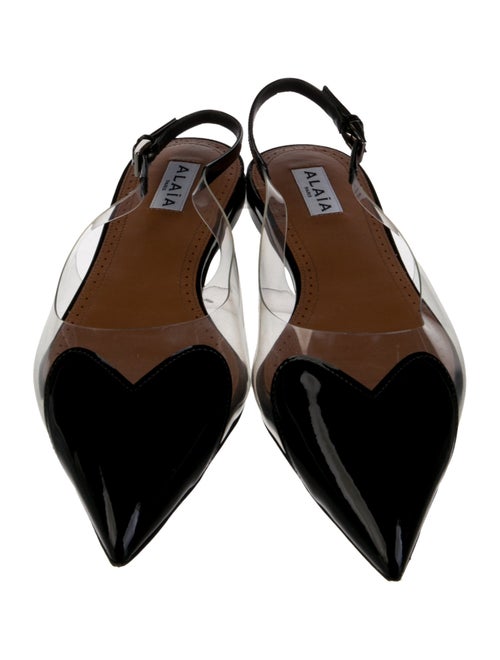 Alaïa Leather Slingback Flats