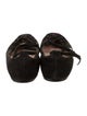 Alaïa Suede Cutout Accent Ballet Flats