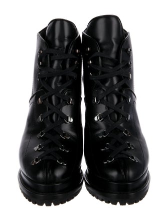 Alaïa Leather Combat Boots