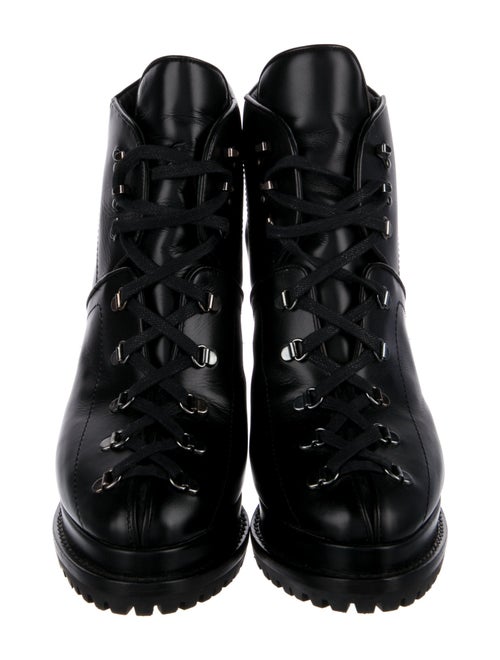 Alaïa Leather Combat Boots