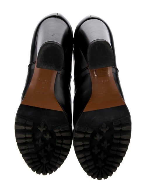 Alaïa Leather Combat Boots