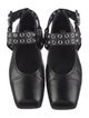 Alaïa Leather Eyelet Trim Mary Jane Flats