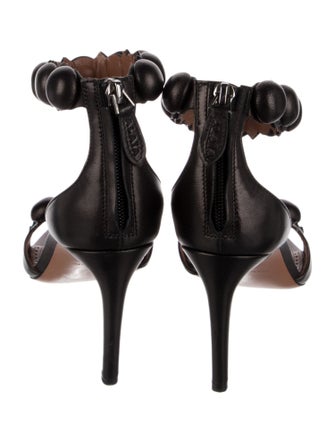 Alaïa Leather Studded Accents Sandals