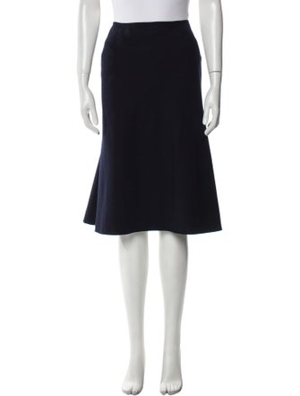 Alaïa Wool Knee-Length Skirt
