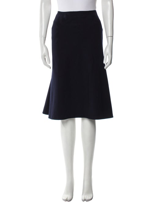 Alaïa Wool Knee-Length Skirt