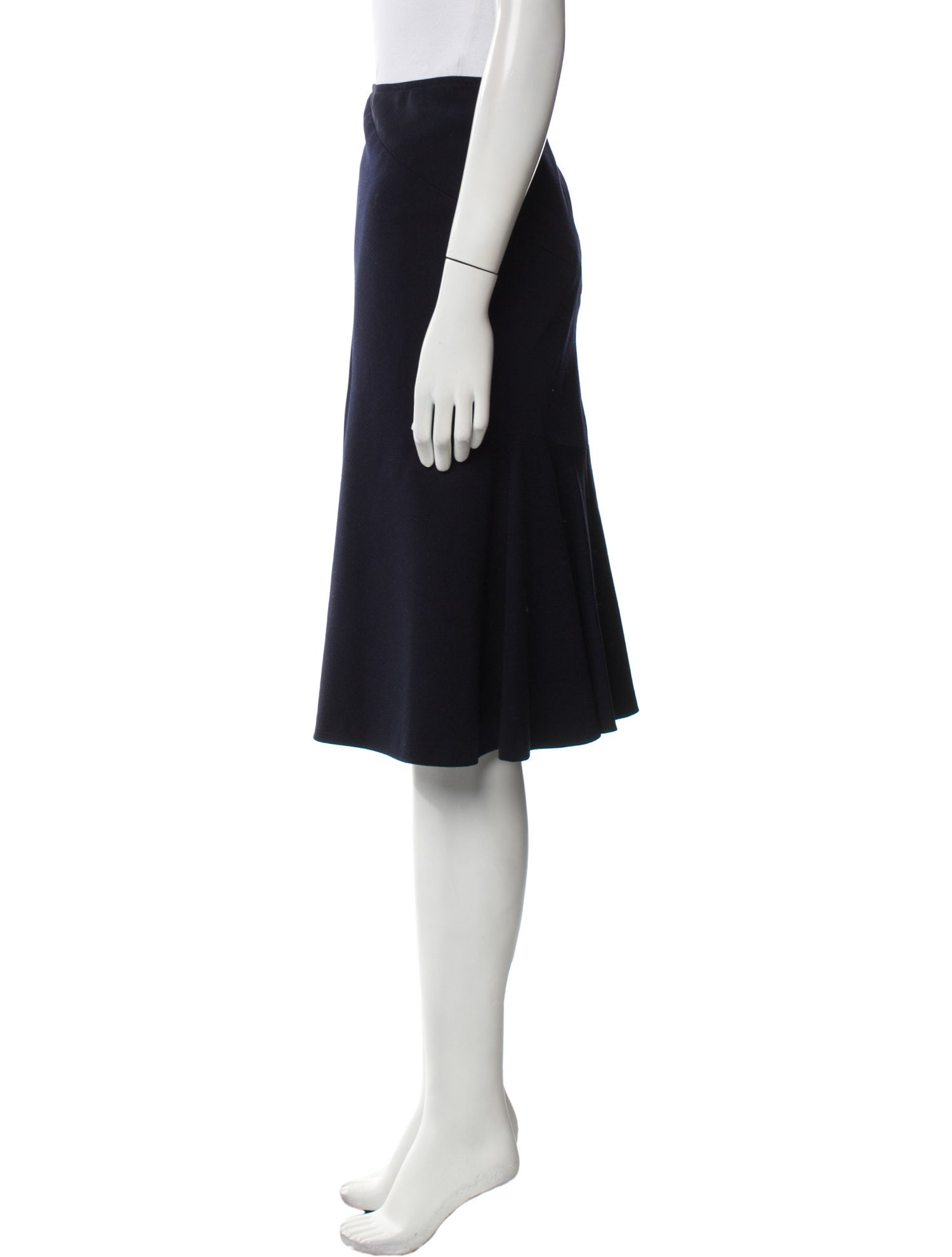 Alaïa Wool Knee-Length Skirt
