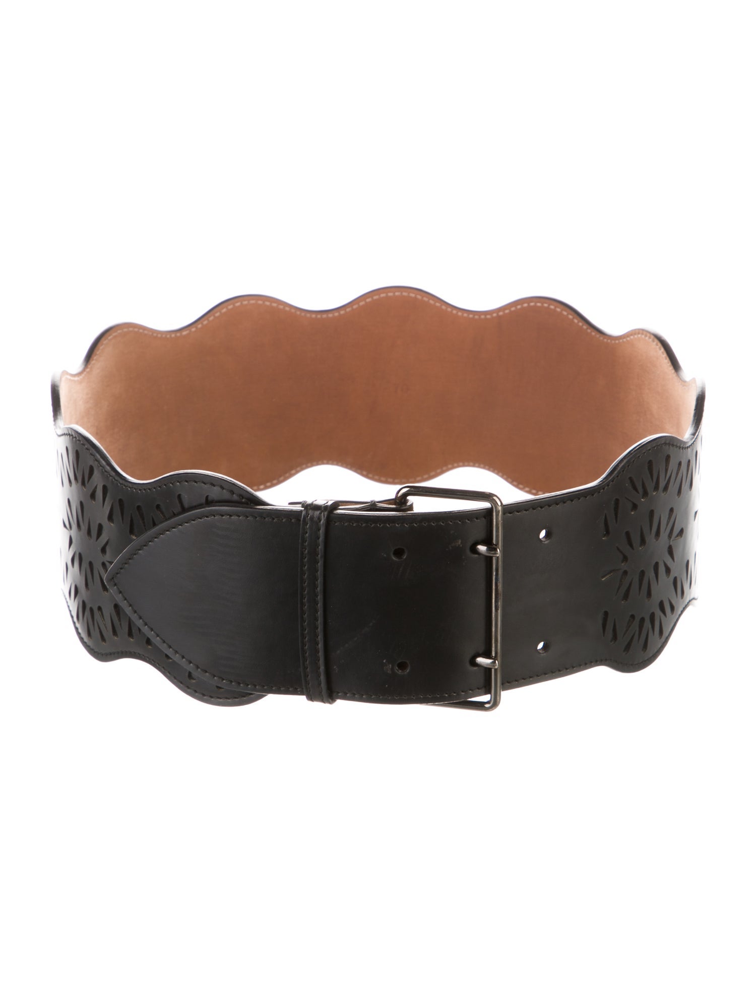 Alaïa Wide Leather Waist Belt