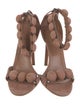 Alaïa Rockstud Accents Suede Sandals