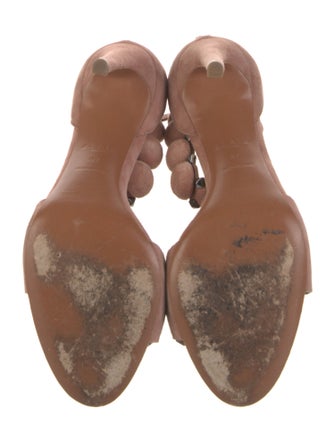 Alaïa Rockstud Accents Suede Sandals