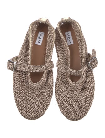 Alaïa Mesh Mary Jane Flats
