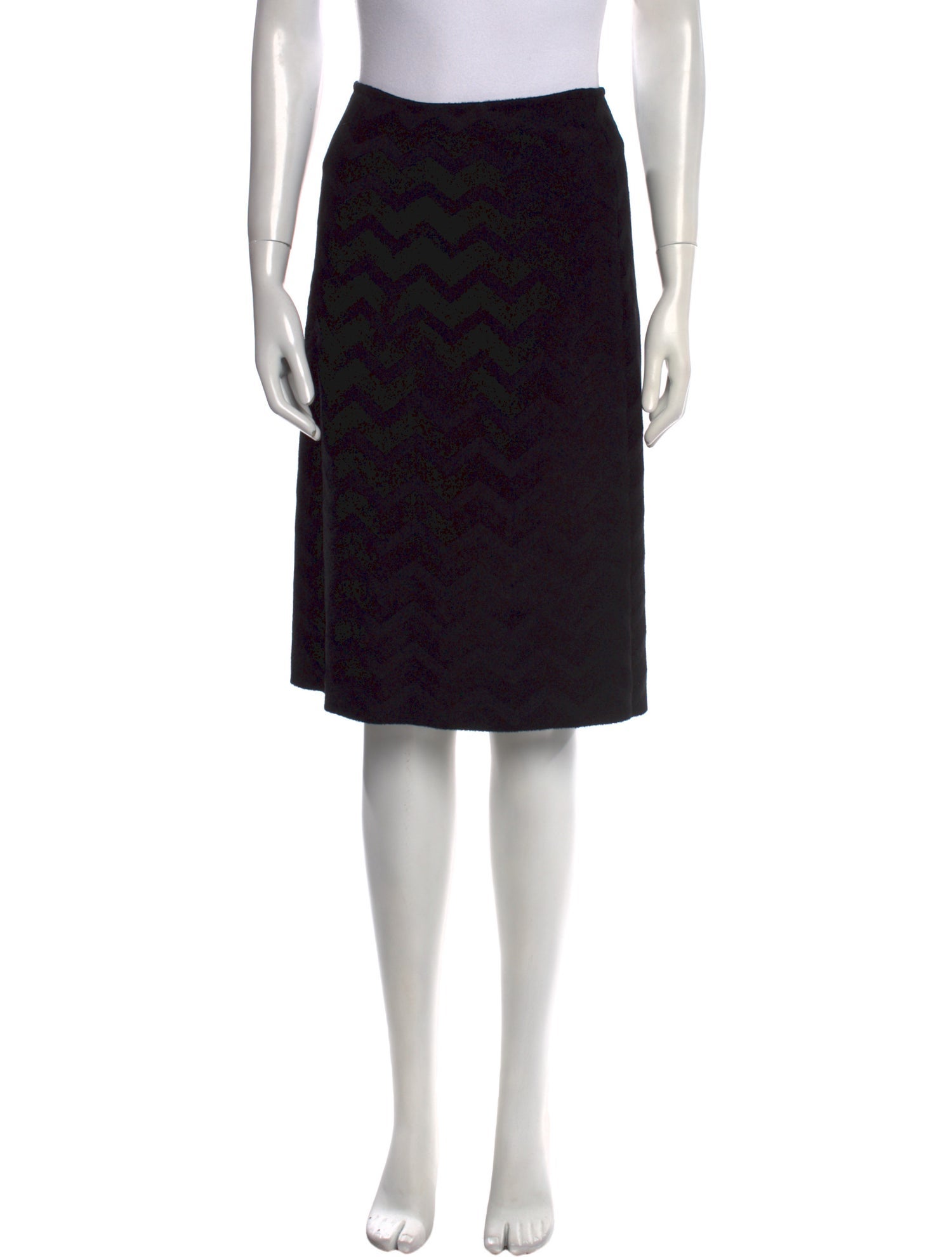 Alaïa Striped Knee-Length Skirt