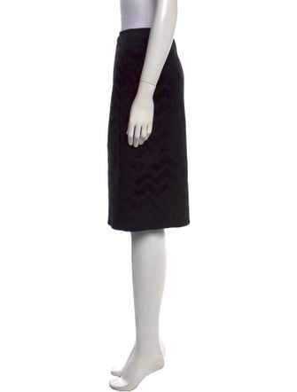 Alaïa Striped Knee-Length Skirt