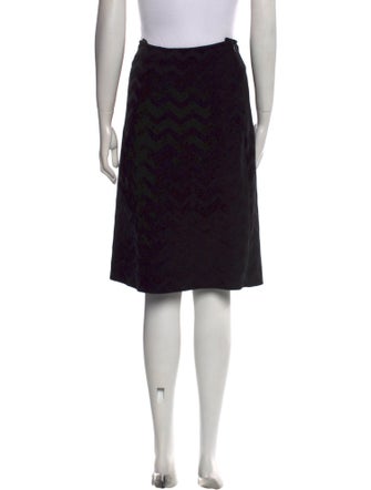 Alaïa Striped Knee-Length Skirt