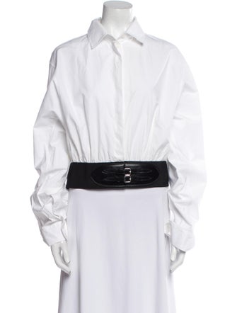 Alaïa Long Sleeve Crop Top