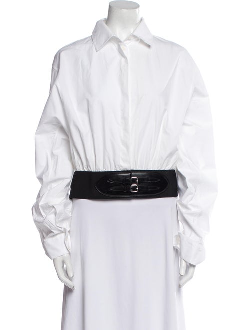 Alaïa Long Sleeve Crop Top