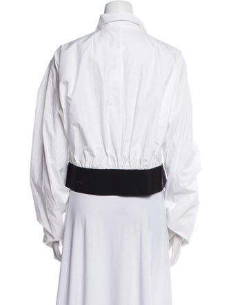 Alaïa Long Sleeve Crop Top