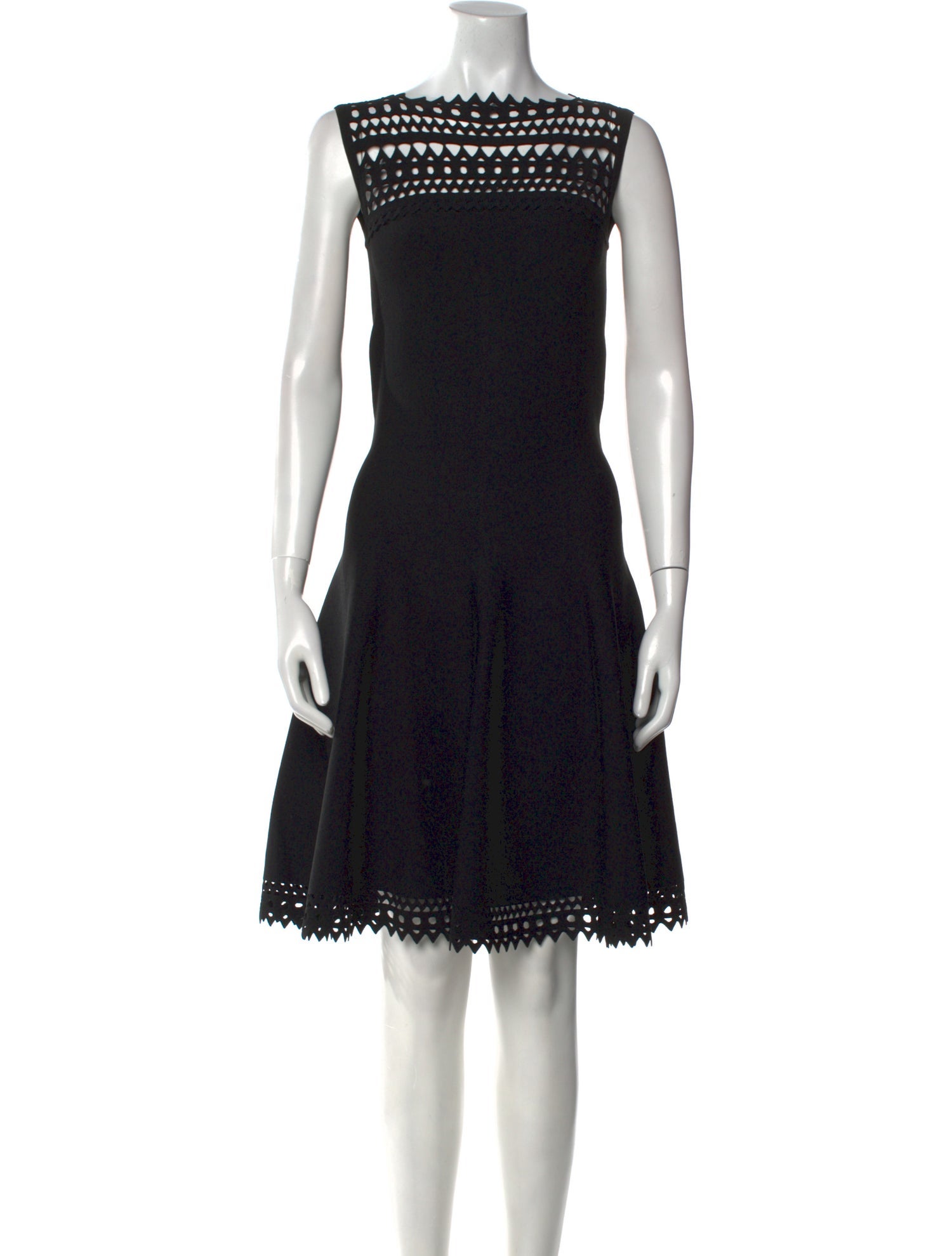 Alaïa Lace Pattern Knee-Length Dress
