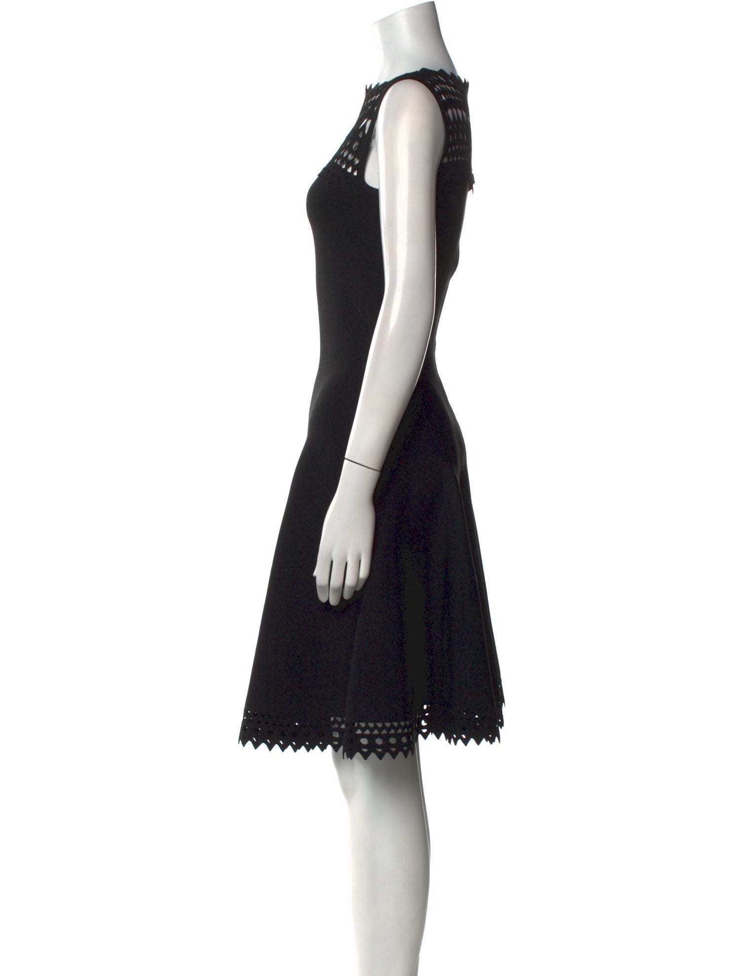 Alaïa Lace Pattern Knee-Length Dress