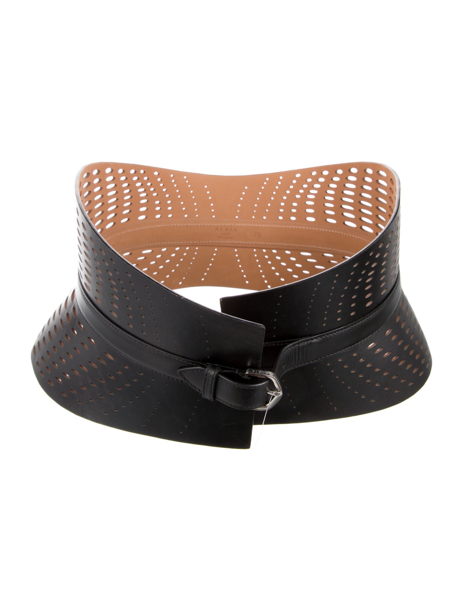Alaïa Wide Leather Waist Belt