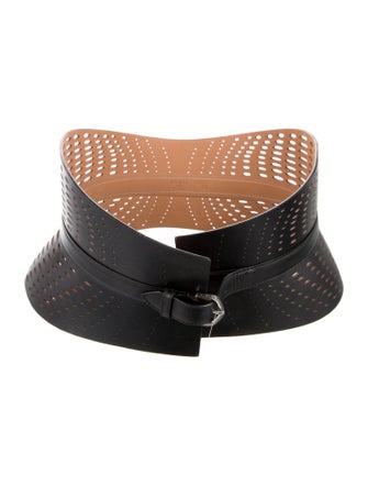 Alaïa Wide Leather Waist Belt
