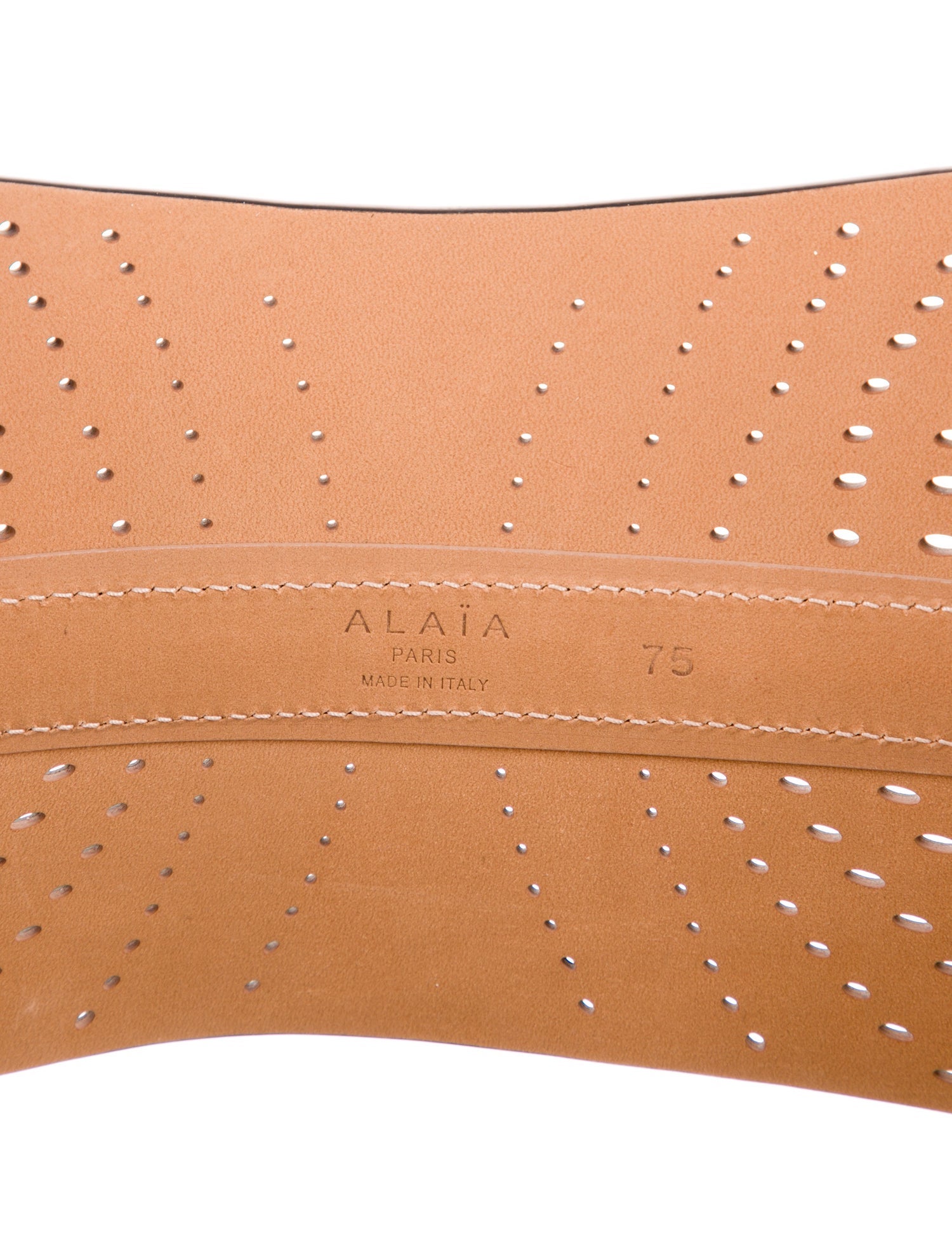 Alaïa Wide Leather Waist Belt
