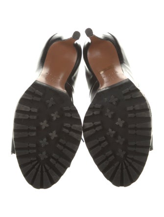 Alaïa Leather Cutout Accent Sandals