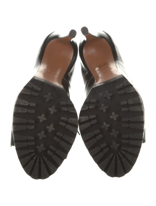 Alaïa Leather Cutout Accent Sandals