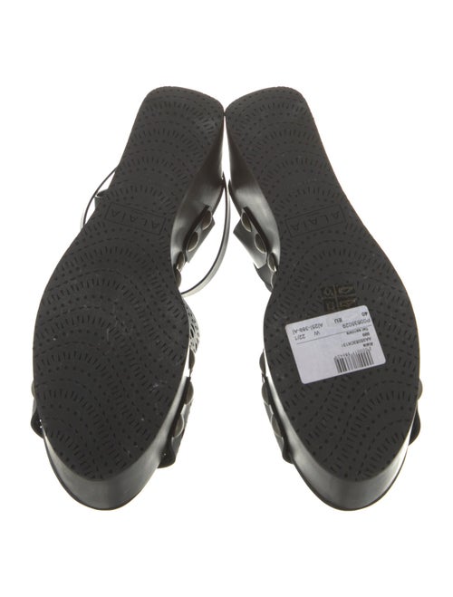 Alaïa Leather Lasercut Accents Sandals