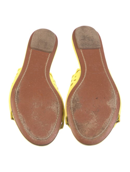Alaïa Suede Lasercut Accents Slides