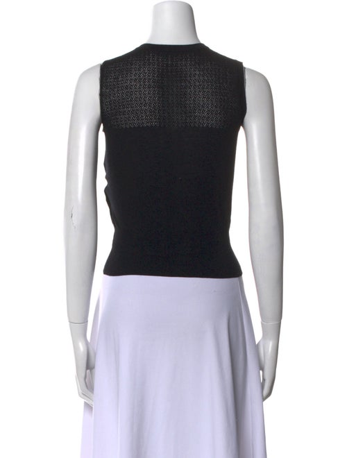 Alaïa Wool Crew Neck Crop Top