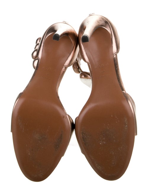 Alaïa Leather Studded Accents Sandals