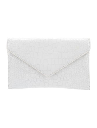 Alaïa Embossed Leather Clutch