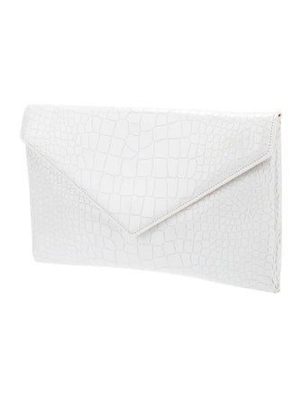 Alaïa Embossed Leather Clutch