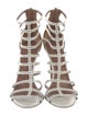 Alaïa Leather Lasercut Accents Gladiator Sandals