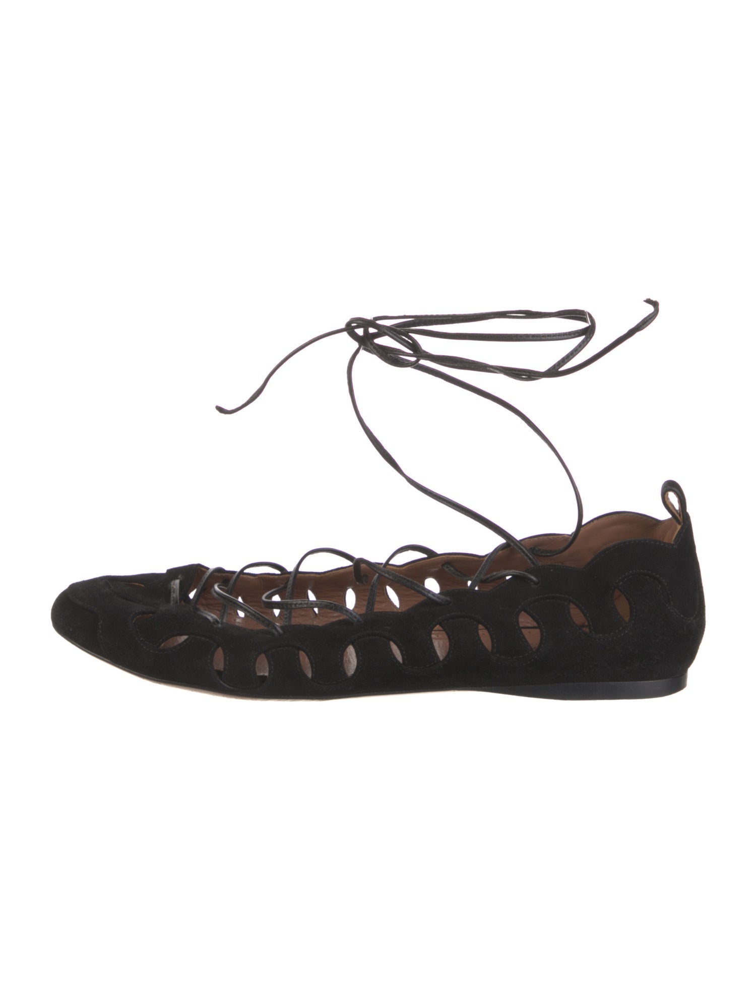 Alaïa Suede Ballet Flats