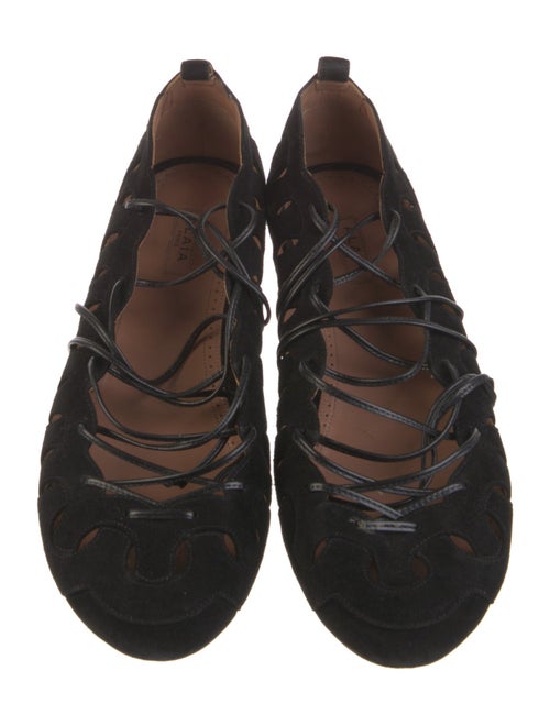Alaïa Suede Ballet Flats