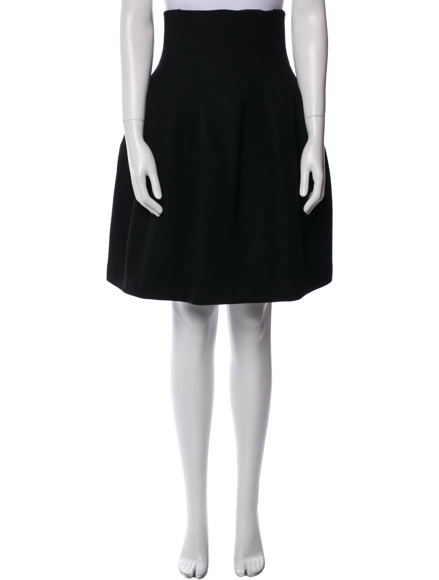 Alaïa Wool Knee-Length Skirt