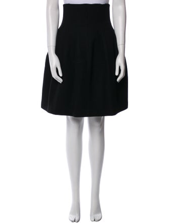 Alaïa Wool Knee-Length Skirt