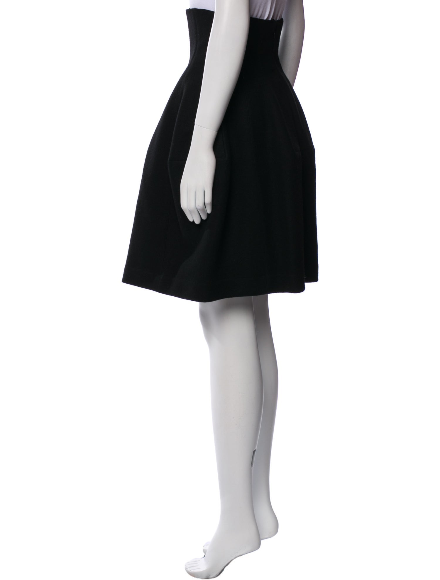 Alaïa Wool Knee-Length Skirt