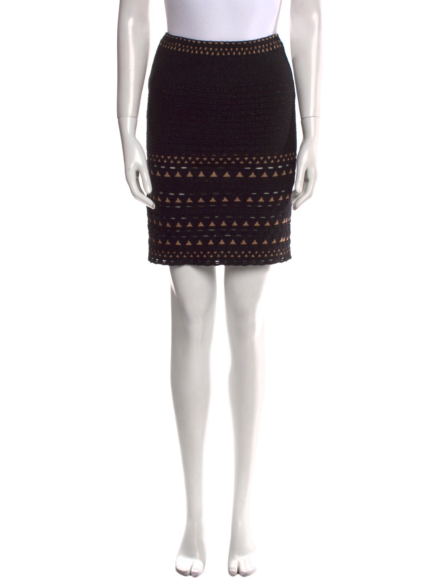 Alaïa Eyelet Trim Mini Skirt
